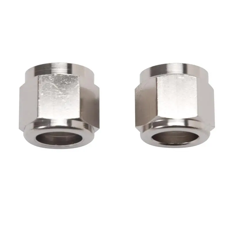 Russell Performance -8 An Tube Nuts 1/2In Dia. (Endura) (2 Pcs.) 1