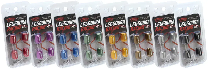 Project Kics Leggdura Racing Valve Cap Set Green 1