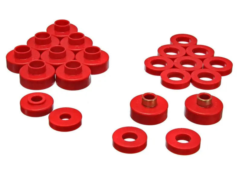 Energy Suspension Cj5-7 Body Mounts - Red 1