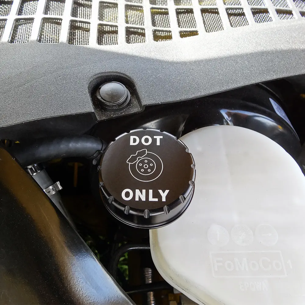 Upr 2015-2024 Ford Mustang Master Cylinder Cap Cover Engraved - Satin 1