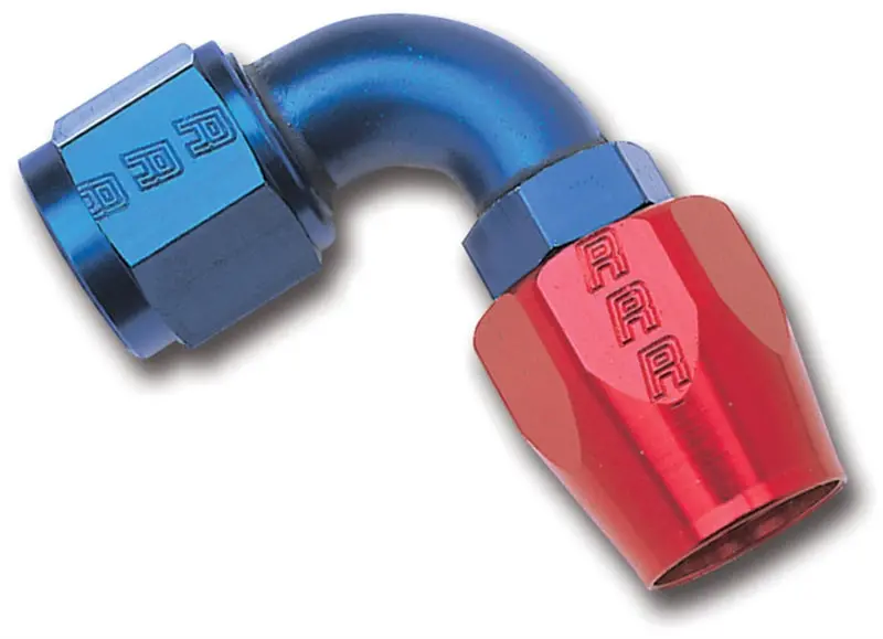 Russell Performance -10 An Red/Blue 90 Degree Full Flow Hose End 1