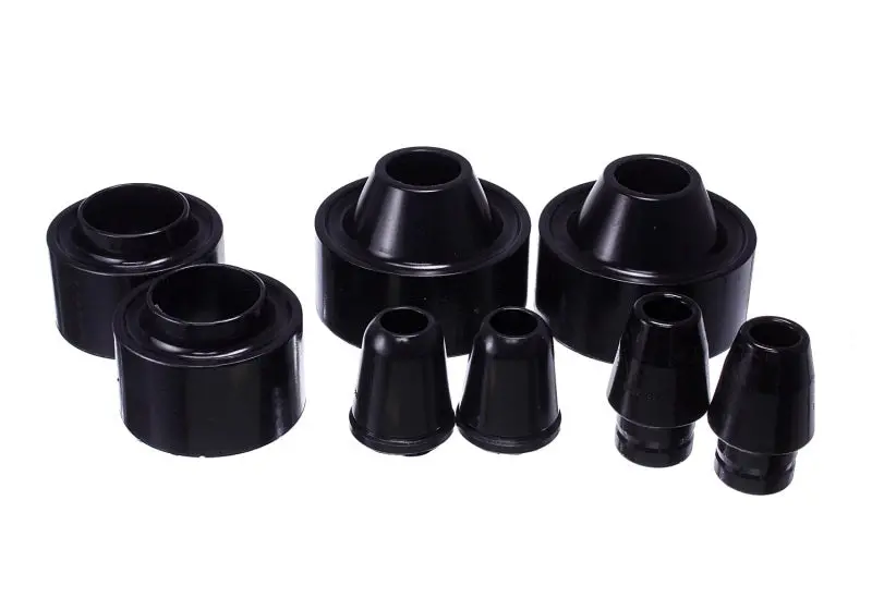 Energy Suspension 07-17 Jeep Wrangler (Jk) Black Front & Rear Coil Spring Spacer 1-3/4In Lift Set 1