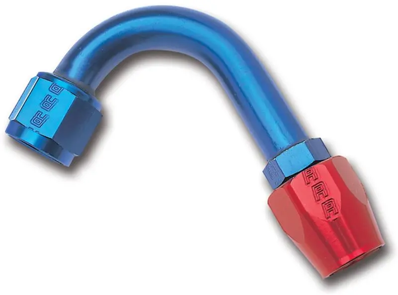 Russell Performance -6 An Red/Blue 120 Degree Full Flow Hose End (1In Centerline Radius) 1