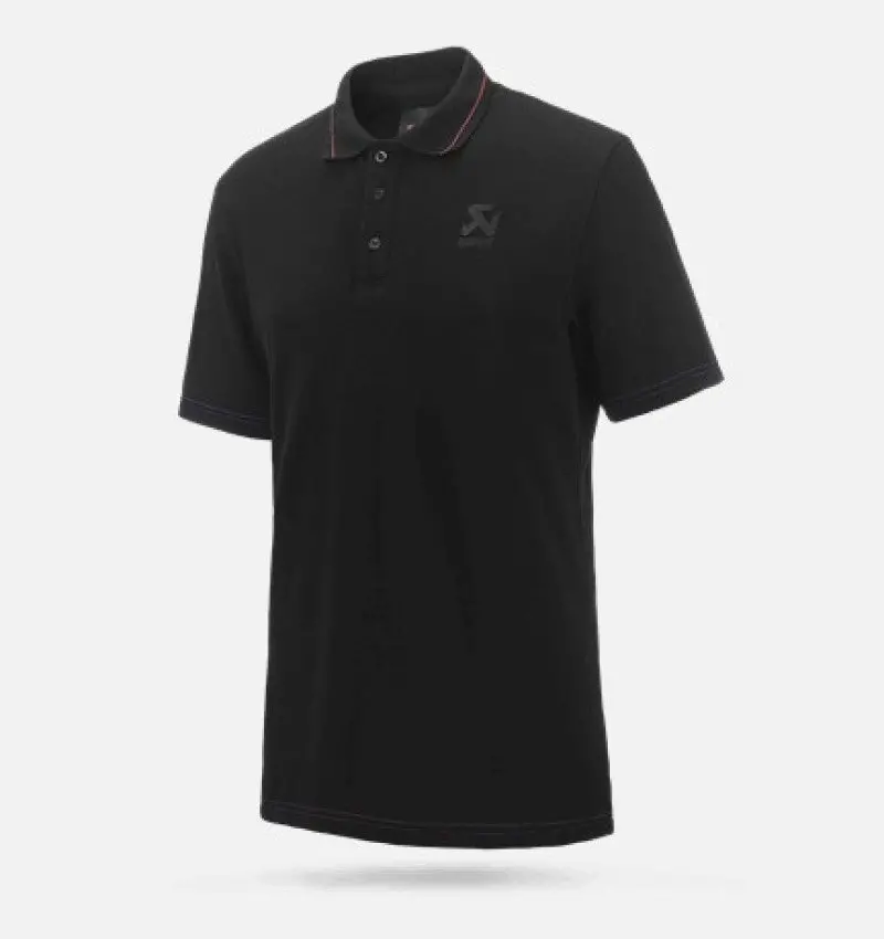 Akrapovic Corpo Polo Black Mens - M 1