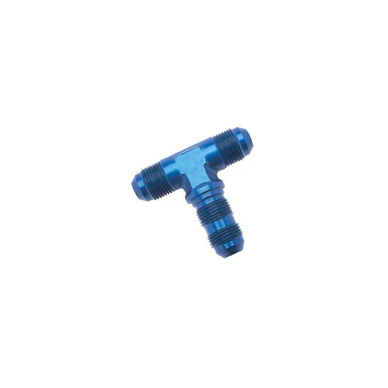 Russell Performance -12 An Flare Bulkhead Tee Fitting (Blue) 1