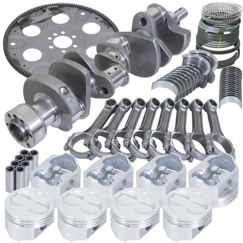 Eagle Chevy 350 1Pc 3.480In Crank 5.700In I-Beam Rods 4.060In Pistons 153 Tooth Fp Balanced Assembly 1