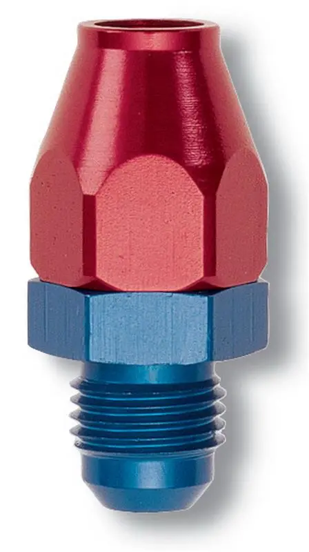 Russell Performance Red/Blue -6 An Male 37 Degree To 3/8In Aluminum Tube 1