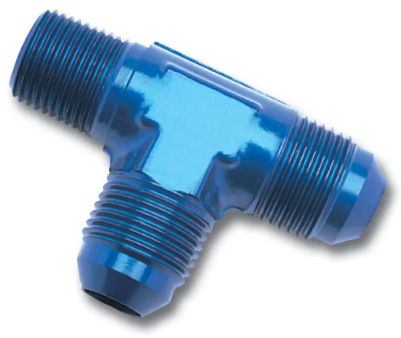 Russell Performance -8 An To 3/8In Npt Flare To Pipe Tee On Run Fitting 1