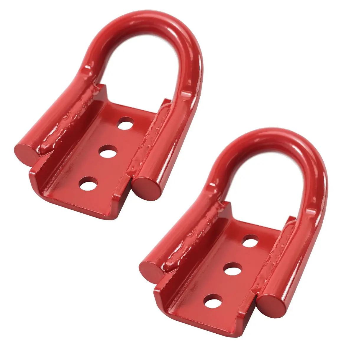 Upr 2021-2026 Chevy Bronco Rear Tow Hook Pair-Red 1
