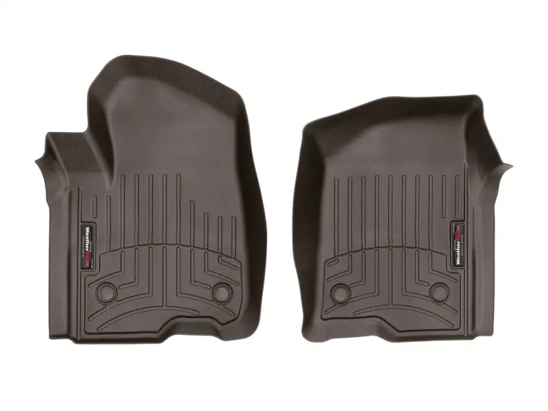 Weathertech 2019+ Chevrolet Silverado 1500 Crew Cab Front Floorliner - Cocoa 1