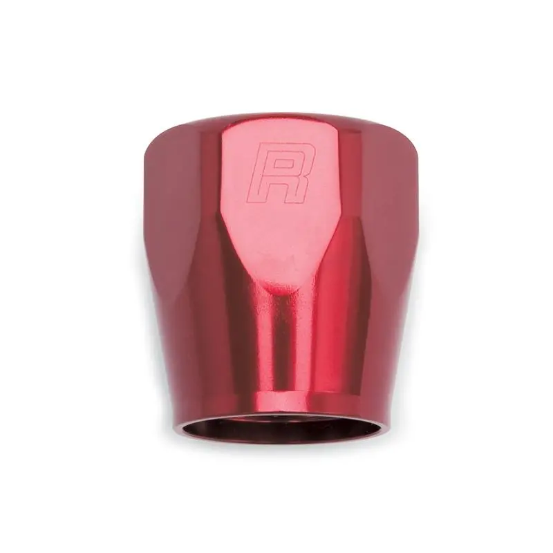 Russell Performance 2-Piece -8 An Full Flow Swivel Hose End Sockets (Qty 2) - Polished And Red 2