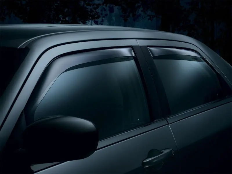 Weathertech 09-18 Dodge Ram 1500 Front And Rear Side Window Deflectors - Dark Smoke 1