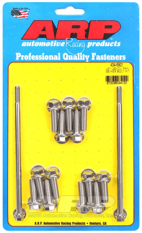 Arp Ls1 Ls2 Ss Hex Oil Pan Bolt Kit 1