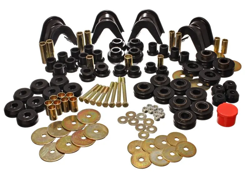 Energy Suspension 66-77 Ford Bronco 4Wd (W/ 4 Deg C-Bushings) Black Hyper-Flex Master Bushing Set 1