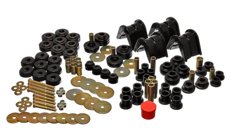 Energy Suspension 66-77 Ford Bronco 4Wd (W/ 2 Deg C-Bushings) Black Hyper-Flex Master Bushing Set 1