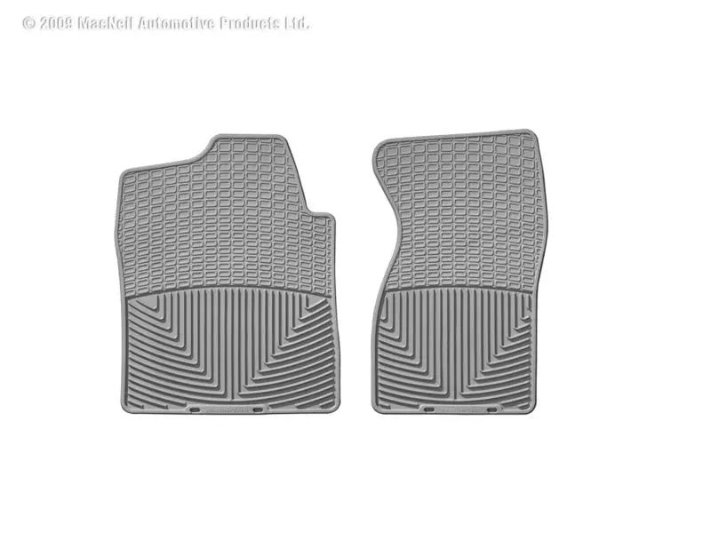 Weathertech 99-00 Chevrolet Silverado Crew Cab Front Rubber Mats - Grey 1