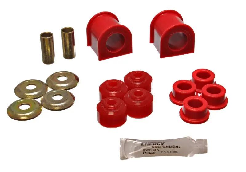 Energy Suspension 93-98 Jeep Grand Cherokee Complete Red Frt Sway Bar Bushing Set W/End Link Bushing 1