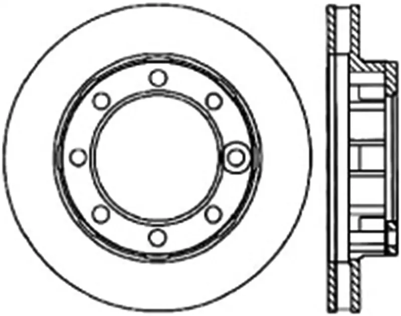 Stoptech 1971-1986 Chevy K20 Suburban Cryo Slotted Front Left Sport Brake Rotor 1