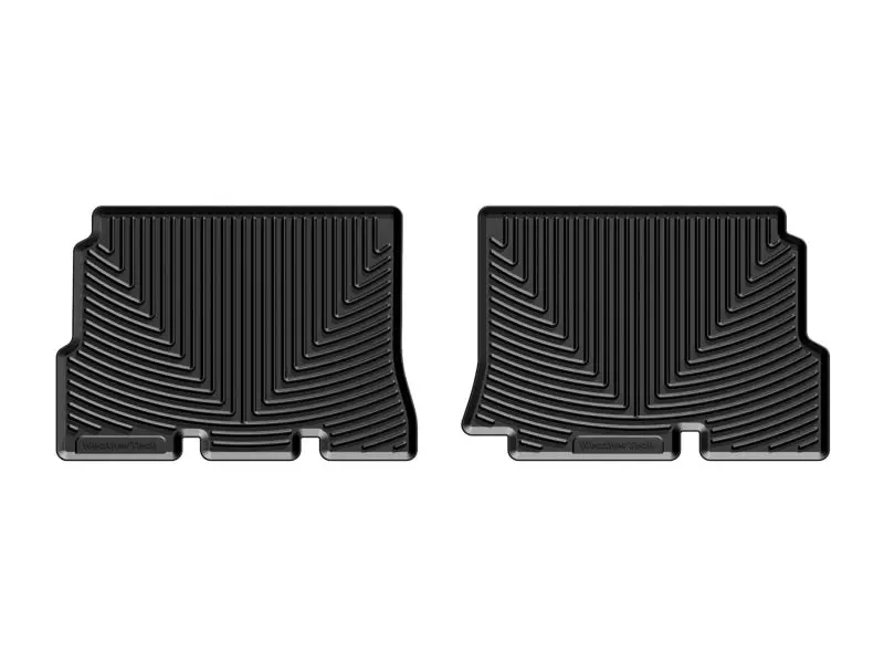 Weathertech 2014+ Jeep Wrangler Rear Rubber Mats - Black 1