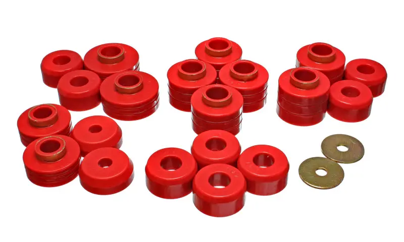 Energy Suspension 83-88 Ford Explorer/Bronco Ii 2Wd / 84-90 Explorer/Bronco Ii 4Wd Red Body Mount Se 2