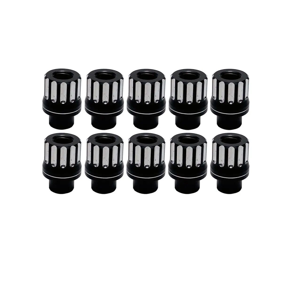 Upr 1/2-20 Billet Shank Lug Nuts 10 Piece - Satin 1