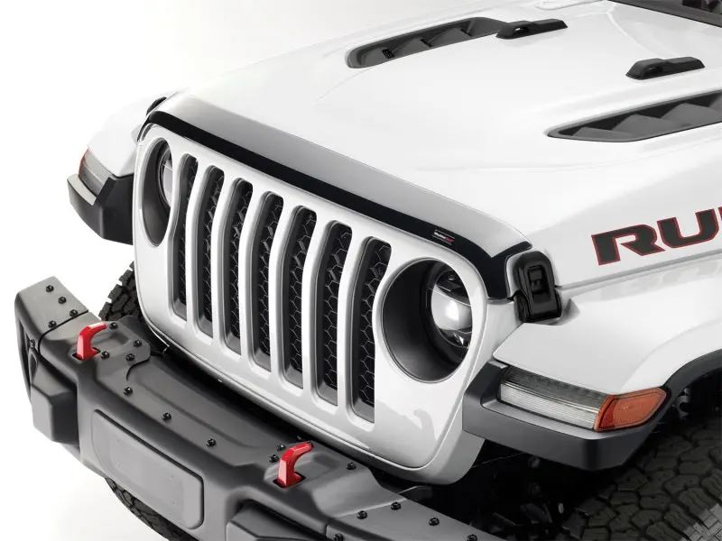 Weathertech 2018+ Jeep Wrangler / Wrangler Unlimited Raptor Hood Protector - Black 1