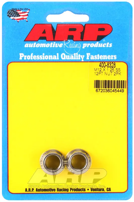 Arp M12 X 1.25 (.750 Collar) Ss 12Pt Nut Kit 1