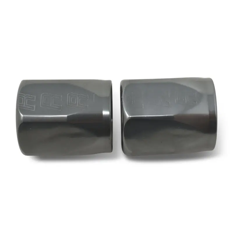 Russell Hose End Socket -8 An Polished & Gray Anodized (2 Pack) 1