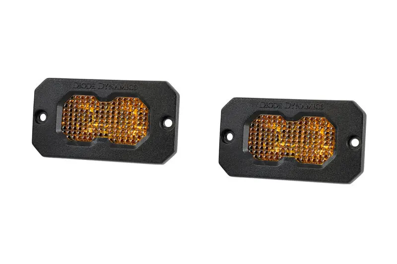 Diode Dynamics C2 2.0 Sport Yellow Flood Flush Abl (Pair) 1