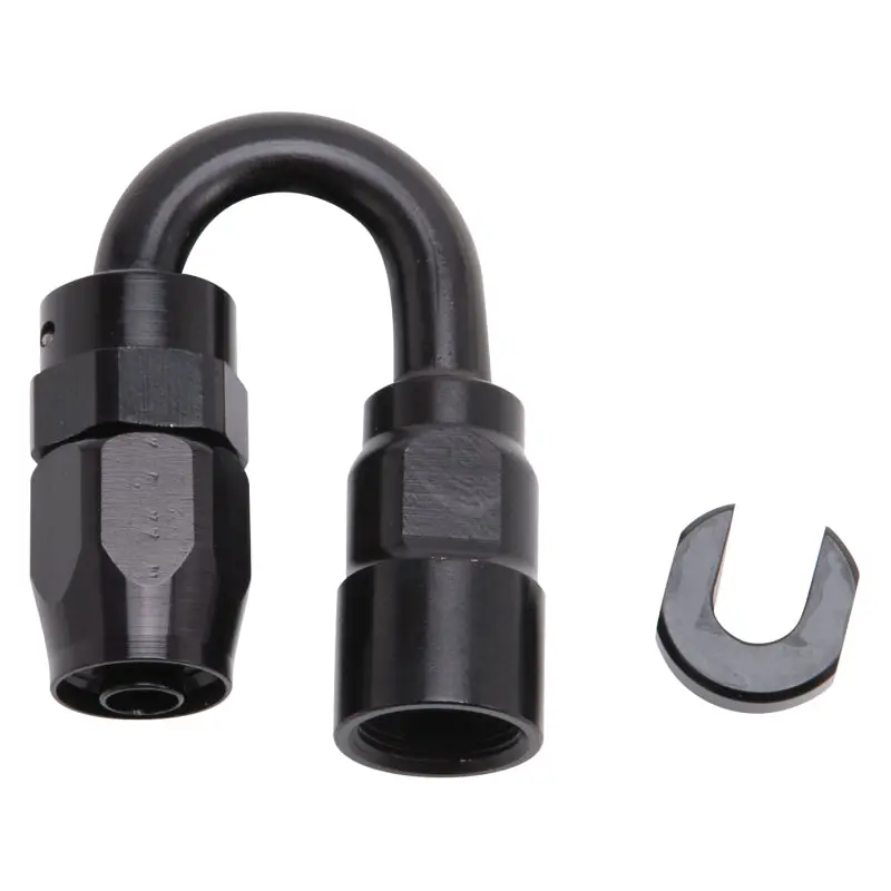 Russell Performance 5/16In Sae Quick Disc Female To -6 Hose Black 180 Degree Hose End 2