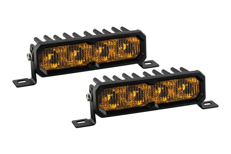 Diode Dynamics Ss6 Sport Yellow Combo Standard Abl (Pair) 3000K 1