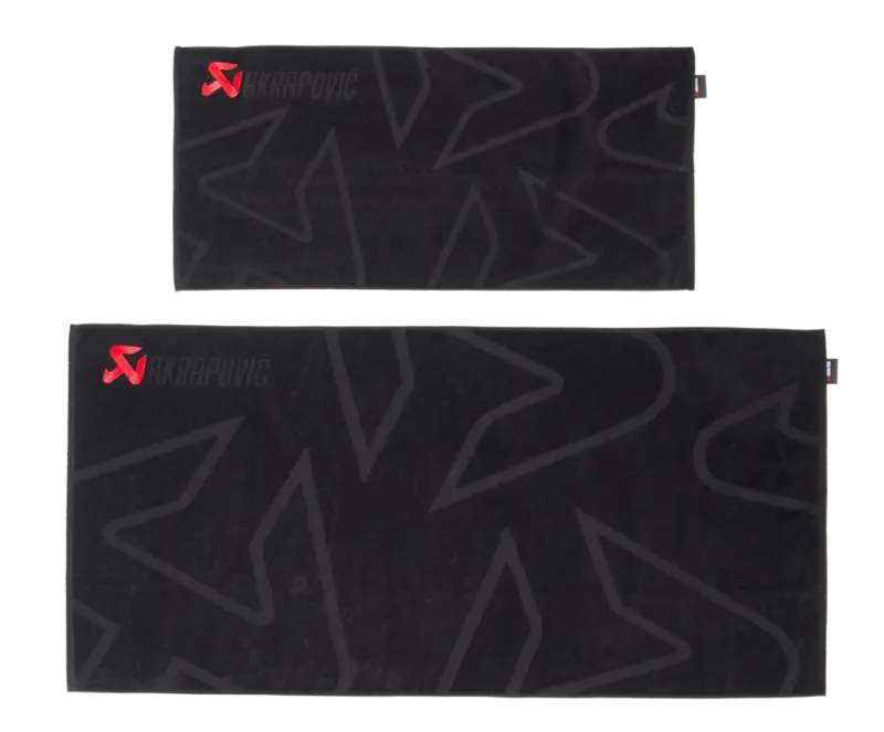 Akrapovic Towel Set - Black W/ Red Logo 1