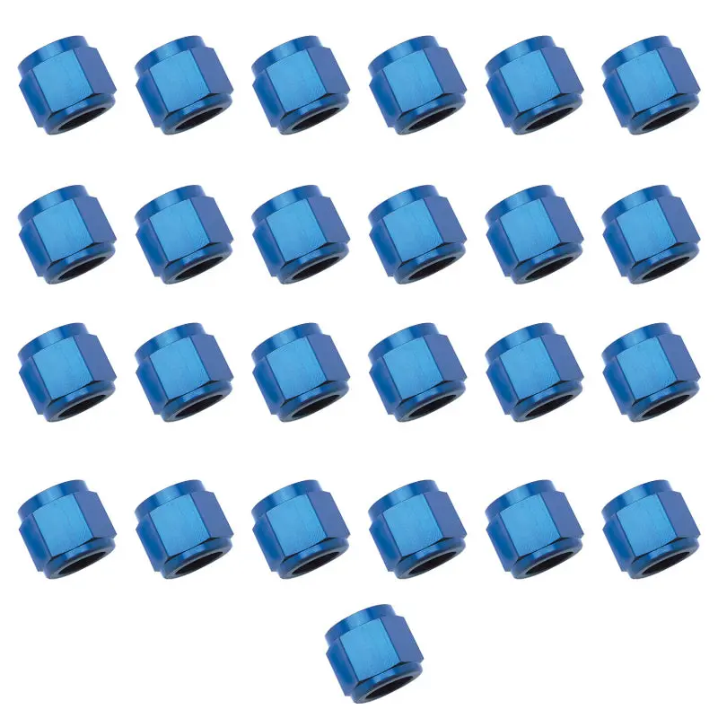 Russell Performance -6 An Tube Nuts 3/8In Dia. (Blue) (25 Pcs.) 1
