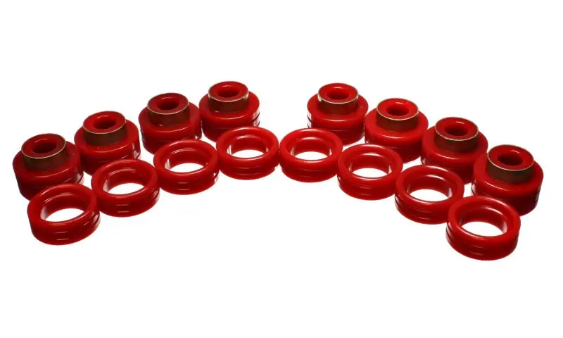 Energy Suspension 94-01 Dodge Ram 1500 2Wd/4Wd / 94-02 2500/3500 2Wd/4Wd Red Body (Cab) Mount Set 1