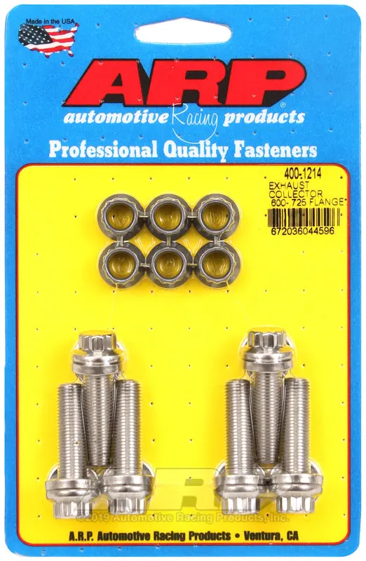 Arp Exhaust Collector .600-.725 Flange Bolt Kit 1