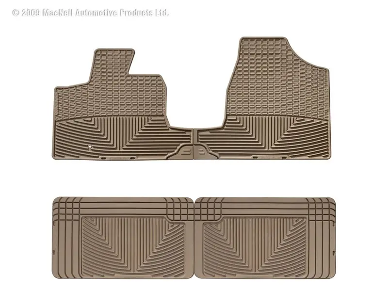 Wt Rubber Mats - Rear - Tan 1