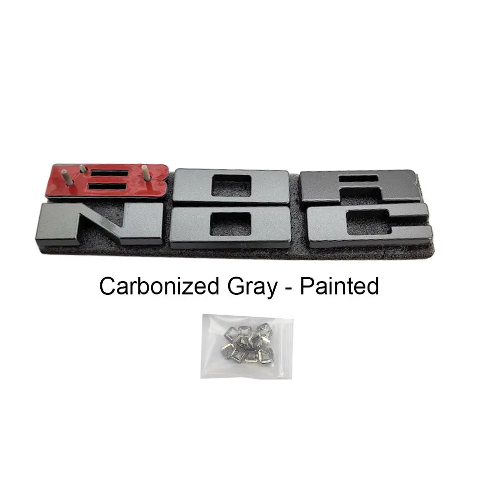 Upr 2021-2023 Chevy Bronco Front Grille Letters -Shadow Black 1