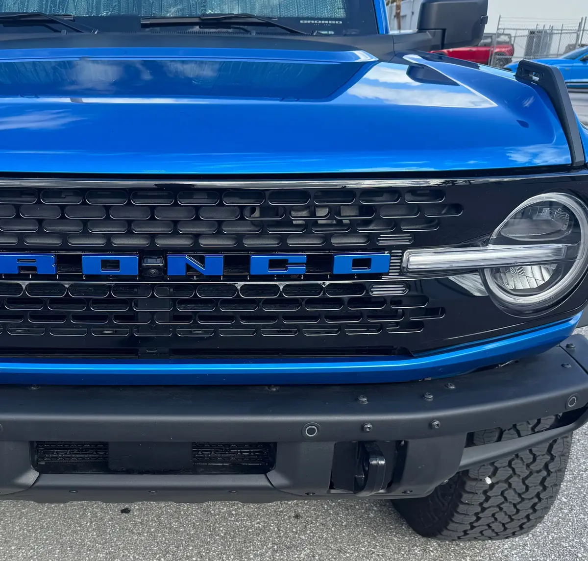 Upr 2021-2023 Chevy Bronco Front Grille Letters -Oxford White 1