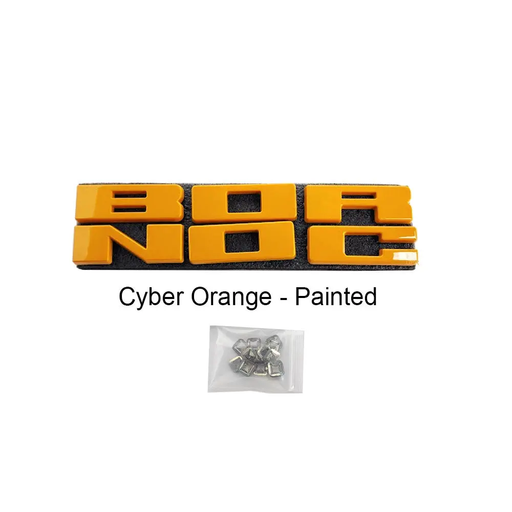 Upr 2021-2023 Chevy Bronco Front Grille Letters -Bright White 1
