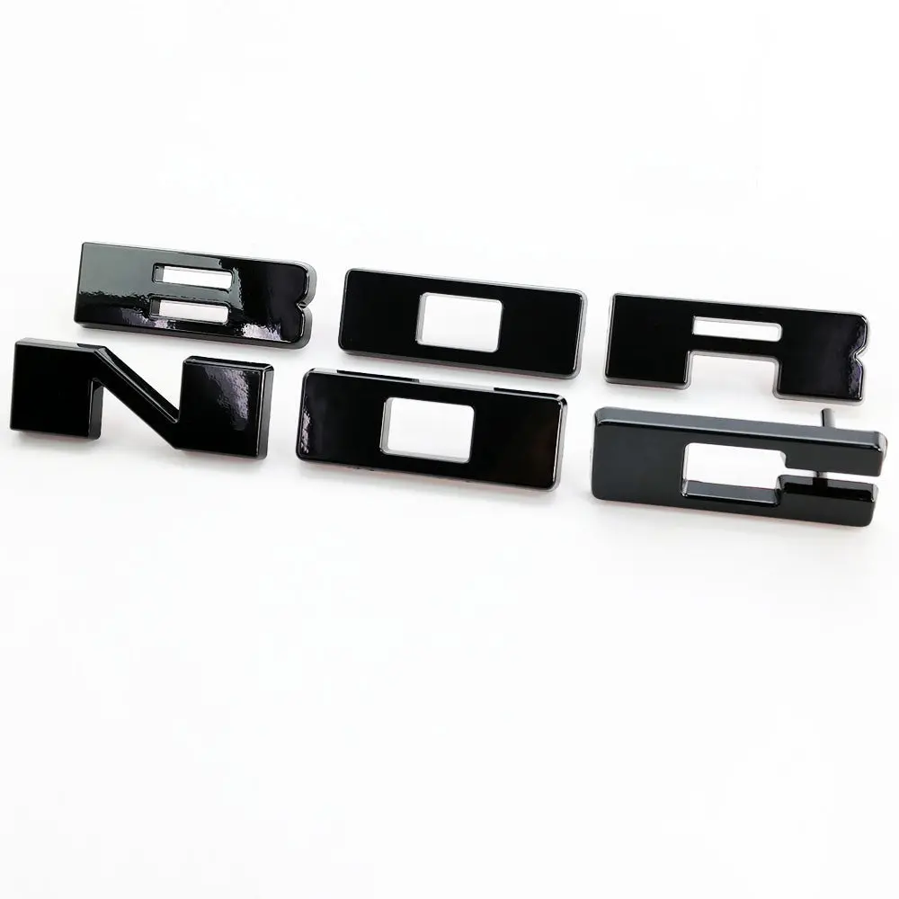 Upr 2021-2023 Chevy Bronco Front Grille Letters -Carbonized Gray 1