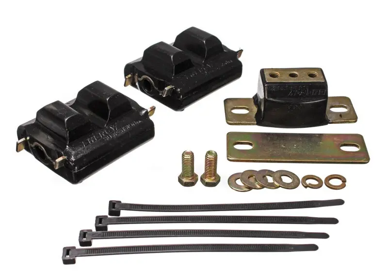 Energy Suspension 73-92 Chevrolet Camaro Black Motor And Transmission Mounts; Zinc Finish 1