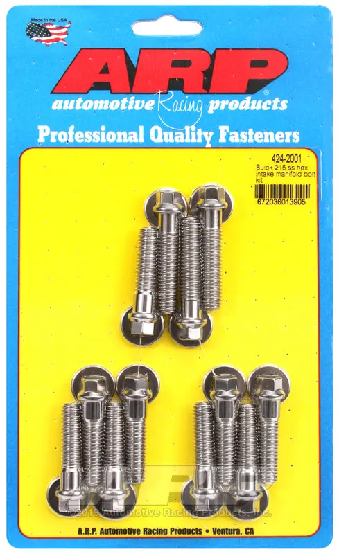 Arp Buick 215 Ss Hex Intake Manifold Bolt Kit 1