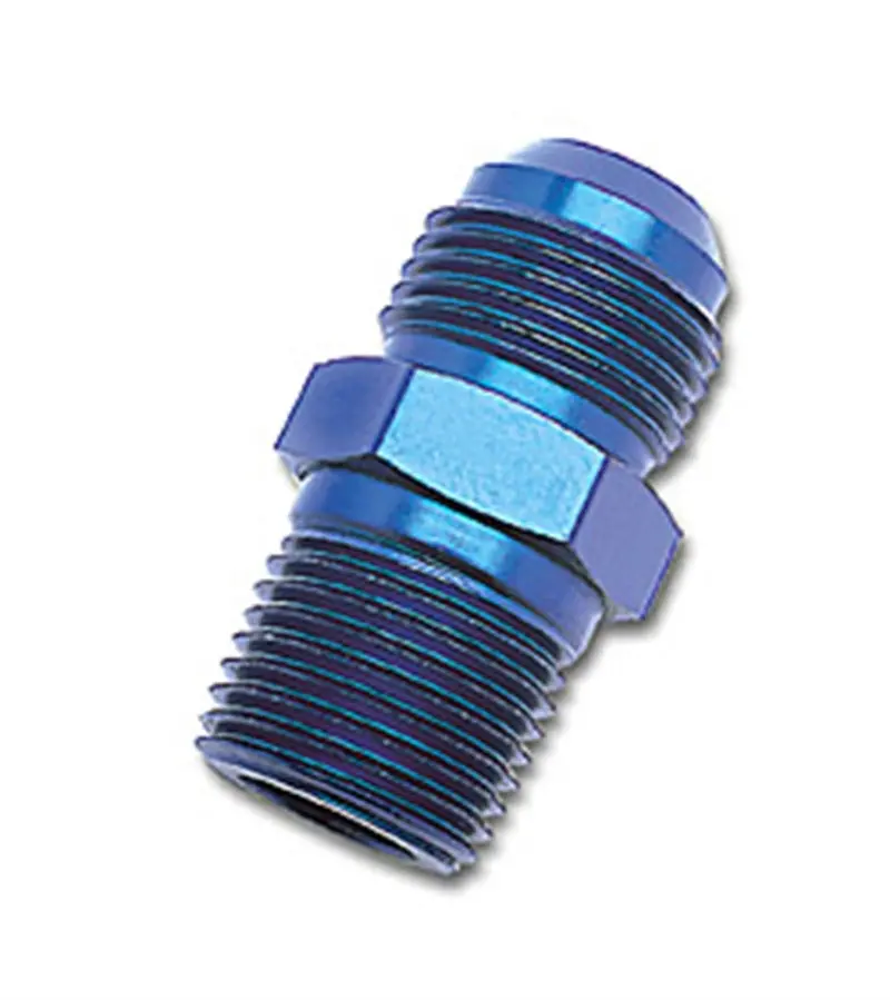 Russell Performance -6 An To 3/8In Npt Straight Flare To Pipe (Blue) 1