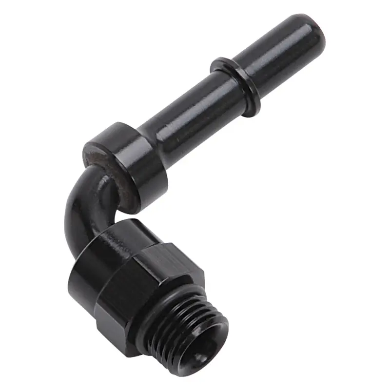 Russell Performance Adapter Fitting 3/8In Sae Quick Disconnect 90 Deg - Blk 1