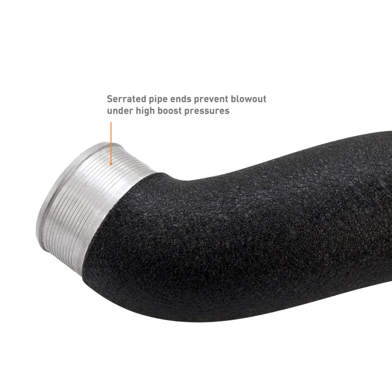 Mishimoto 2024+ Ford Mustang Ecoboost Charge Pipes - Wrinkle Black 2