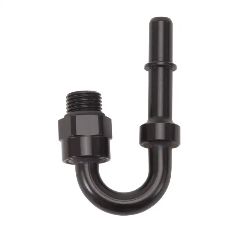 Russell Performance Adapter Fitting 3/8In Sae Quick Disconnect 180 Deg - Blk 1