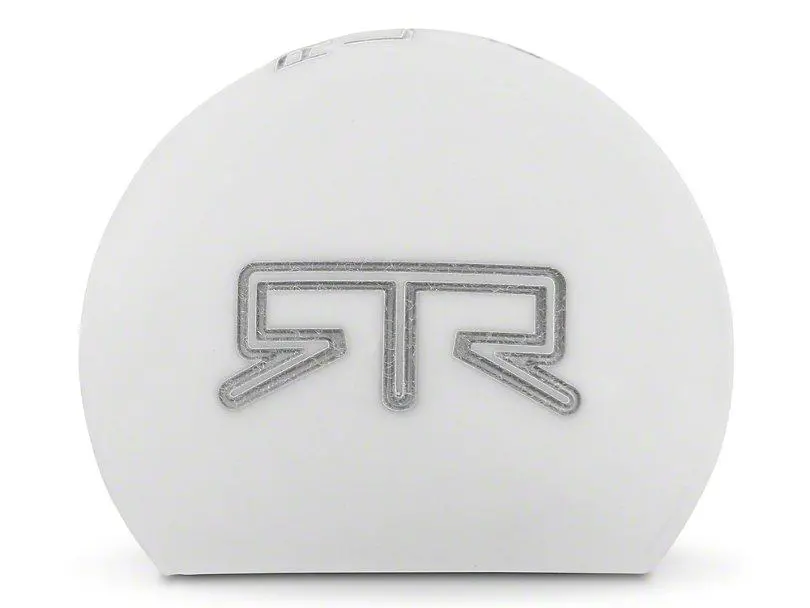 Rtr White Shift Knob - Gray Engraving - 2015-2023 Ford Mustang Gt, Ford Mustang Ecoboost, Ford Mustang V6 2