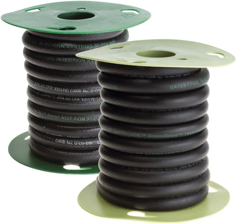 Gates 5/16In X 25Ft (Reel) 225 Psi Barricade Fuel Injection Hose W/ Greenshield Technology 2