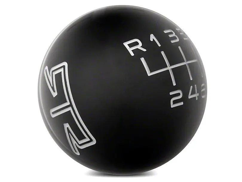 Rtr Black Shift Knob - Gray Engraving - 2015-2023 Ford Mustang Gt, Ford Mustang Ecoboost, Ford Mustang V6 1