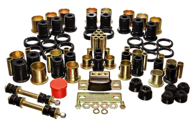 Energy Suspension 74-77 Oldsmobile Cutlass/442/F-85/Europa Black Hyper-Flex Master Bushing Set 1